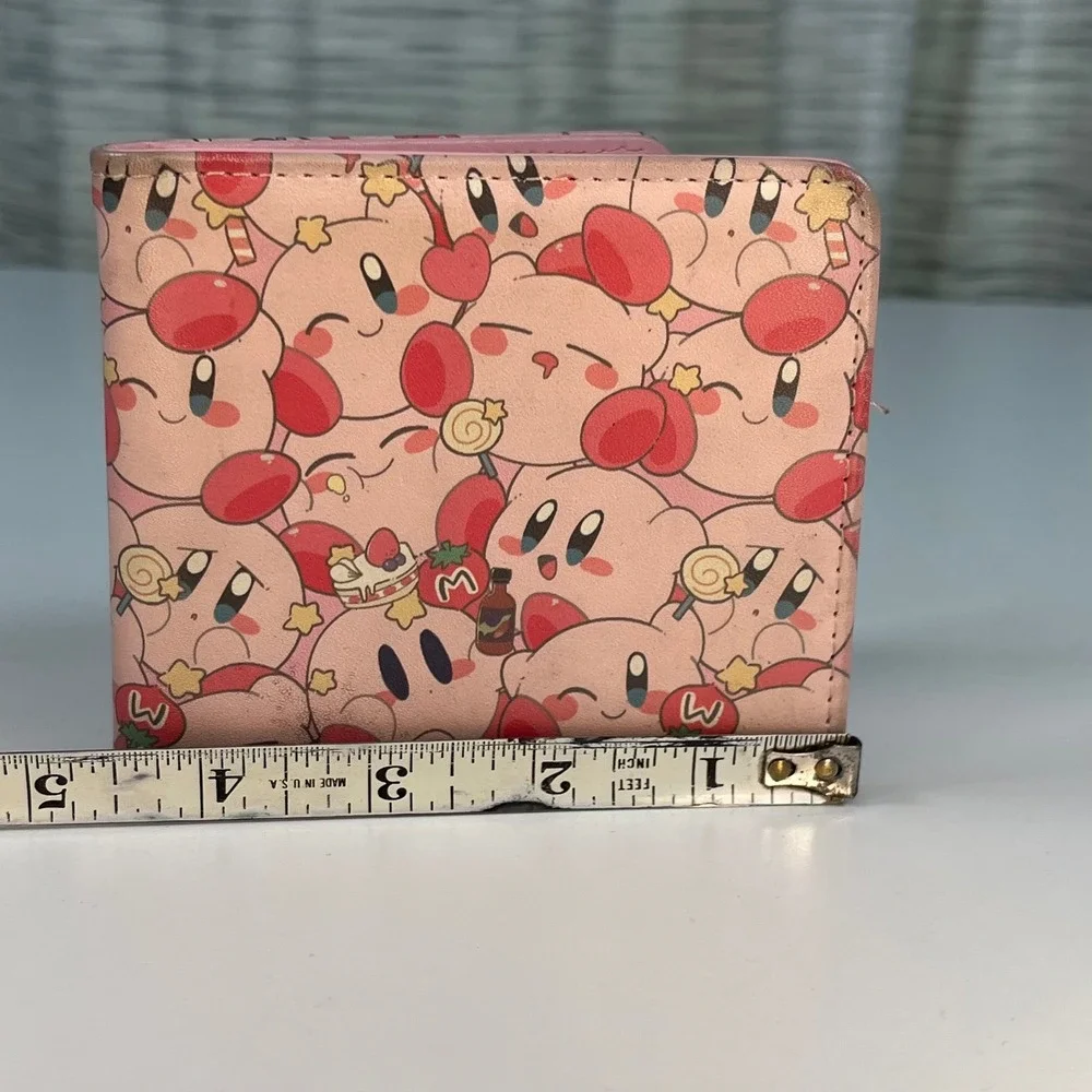 Nintendo Kirby Bifold Wallet Pink Unisex OS Good All Over Print Sweets Anime